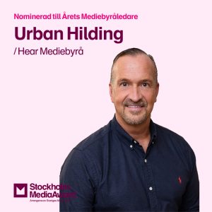 Urban Hilding, nominerad till Årets Mediebyråledare i StockholmMediaAward